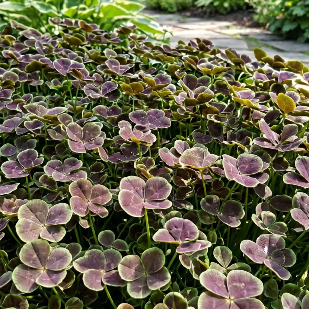 Trifolium repens Quadrifolium Purpureum - Trèfle